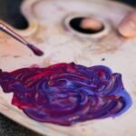 Violet en peinture